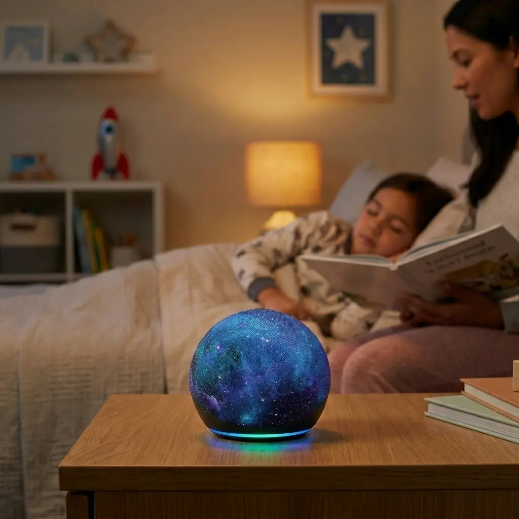 Echo Dot AMAZON 5.ª generación  Kids Edition - Diseño Stardust Polvo de estrellas 1.webp
