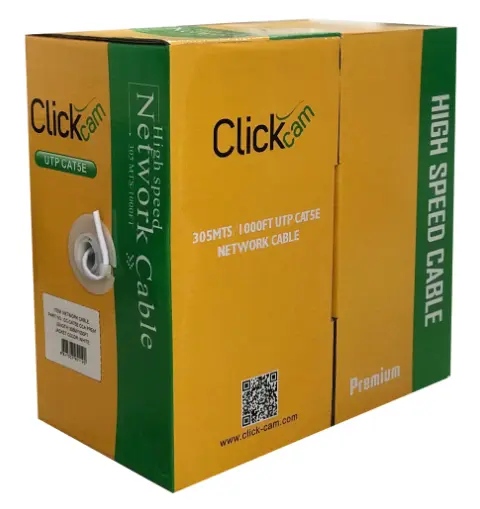 Cable CLICK-CAM UTP Cat5e NETWORK CABLE CCA 30% COPPER BLACK