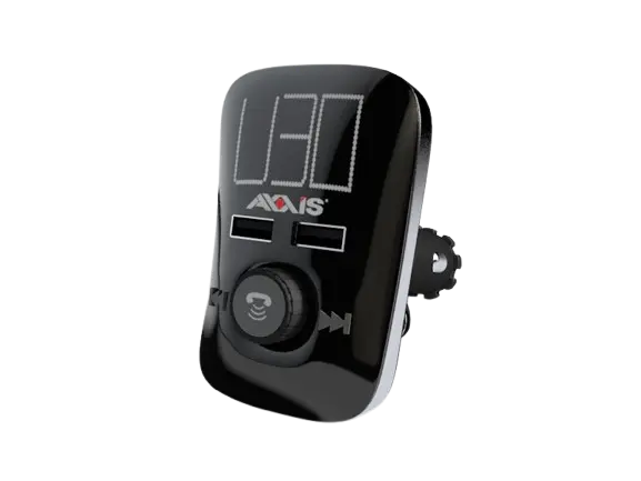 Cargador AXXIS USB 2.5A para carro/ Adaptador Inalambrico FM