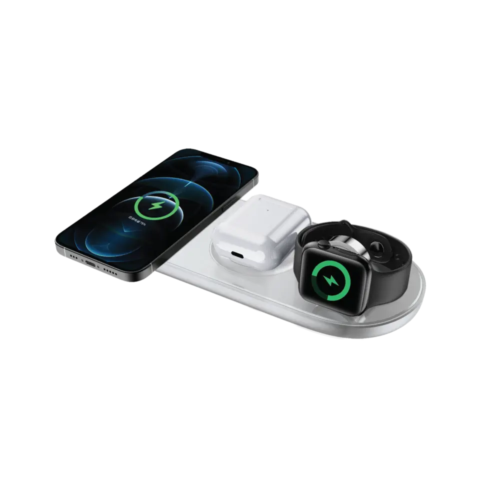 Cargador inalambrico AON 3in1 Multidevice, V120