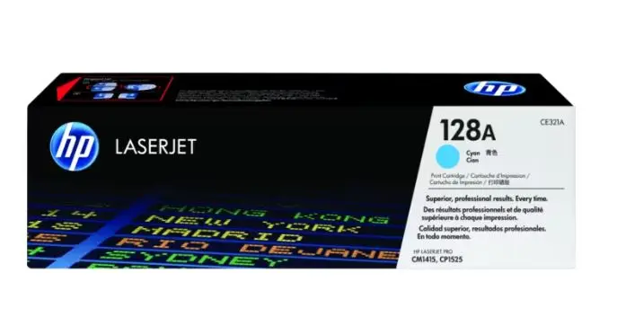 Consumible HP 128A Ton Cyan 1.3k LJ CP1525nw/CM1415fnw