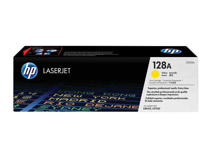 Toner HP 128A Amarillo 1.3k CP1525nw/CM1415fnw