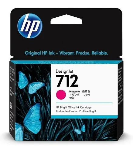 Cartucho HP DesignJet 712 de 29 ml, Rojo