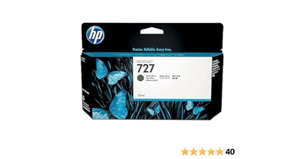 Cartucho HP 727 Negro Opaco