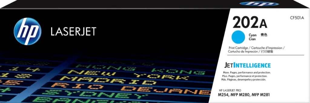 Consumible HP LaserJet 202A Cyan