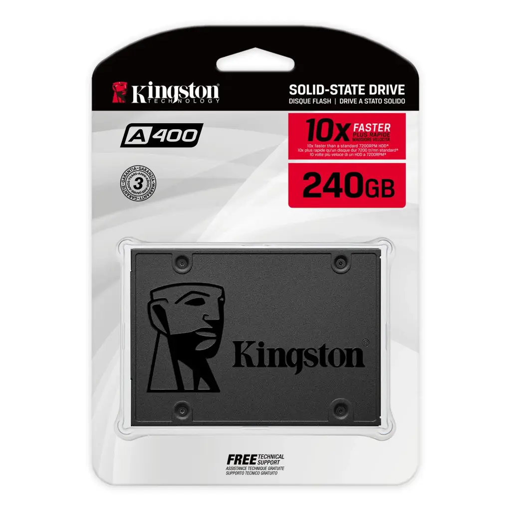 Disco de estado solido KINGSTON SSD 240GB A400 SATA III - 2.5"