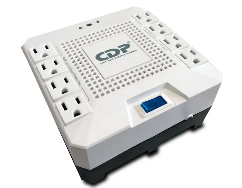 Regulador de Voltaje CDP 1800VA/1000W 8 tomas Nema 5-15