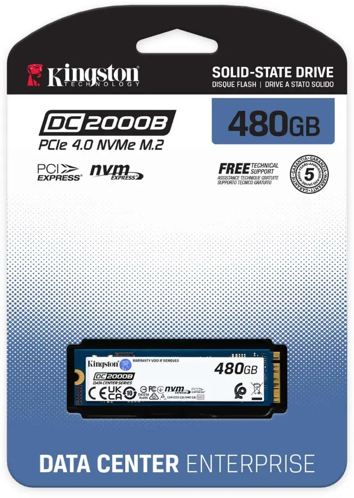 Disco de estado solido KINGSTON 480GB SSD PCIe 4.0 NVMe M.2 Enterprise