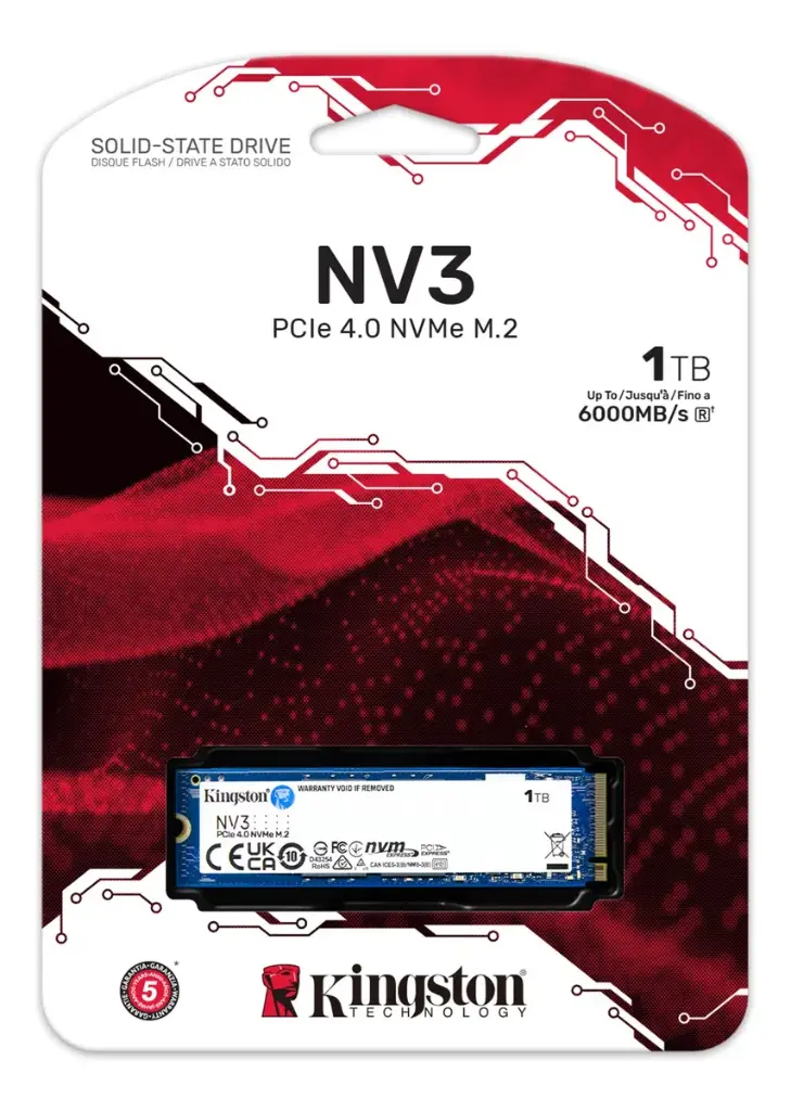 Disco de estado solido KINGSTON 1TB M.2 2280 PCIe NV3 SSD 
