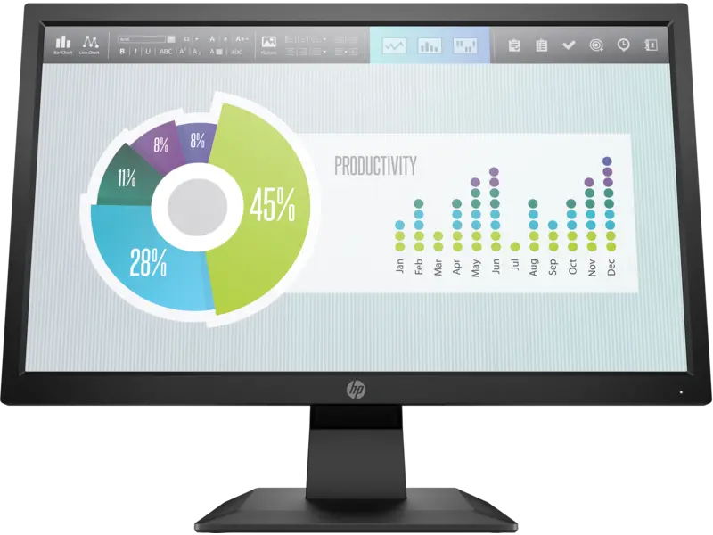 Monitor HP P204V 19.5IN VGA+HDMI 3X3X0