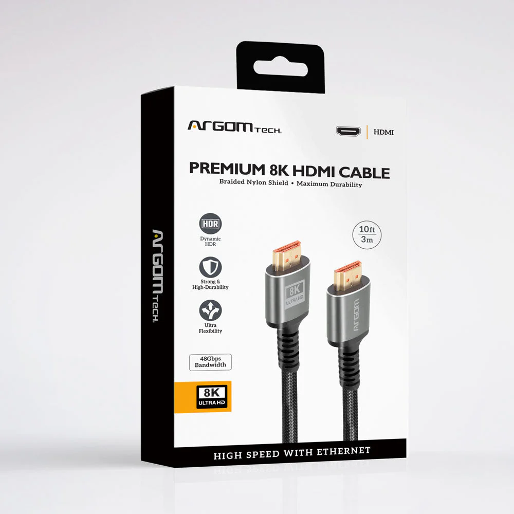 Cable ARGOMTECH HDMI 8K Ethernet Premium/ 3mts