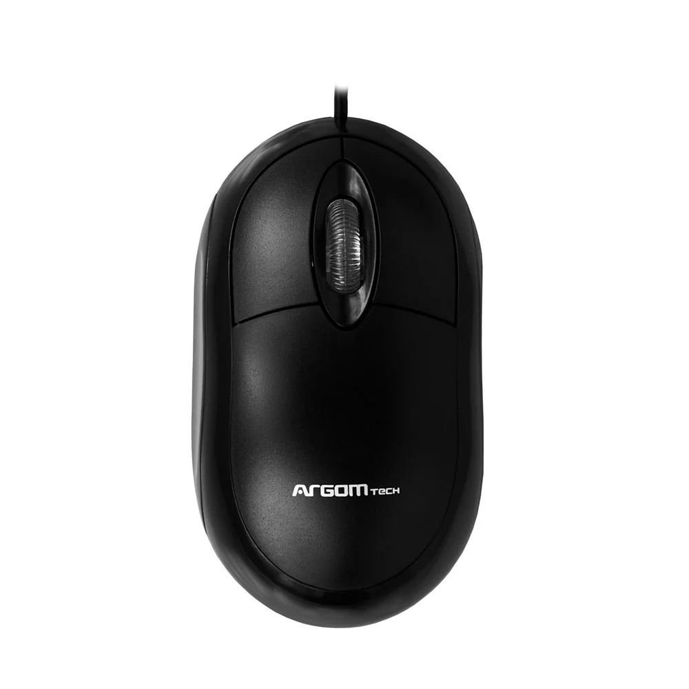 Mouse ARGOMTECH Clasico USB/ Negro
