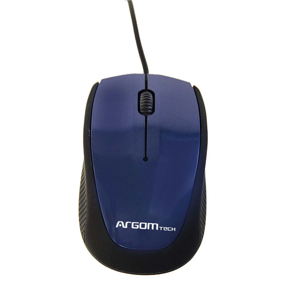 Mouse ARGOMTECH Optico 3D USB MS14/ Azul