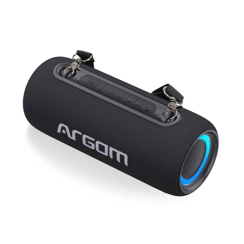 Corneta ARGOMTECH Portatil Radyon X37 LED Bluetooth 26W/ Negro