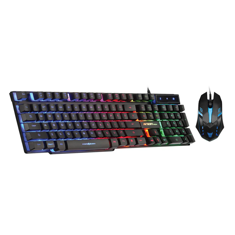 Combo de Teclado y Mouse ARGOMTECH Gaming Español USB/ Negro (copia)