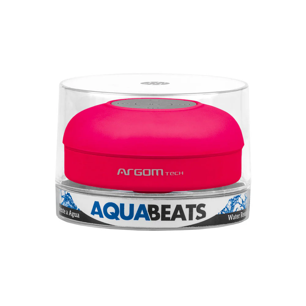 Corneta ARGOMTECH Inalámbrica Bluetooth 3W Rosado/ A prueba de Agua 