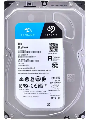 Disco Duro SEAGATE SKYHAWK Sata III 2TB 256MB 3.5"/ 5400rpm