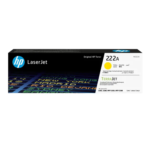 Toner HP LaserJet 222A Amarillo MFP3303/ MFP3388