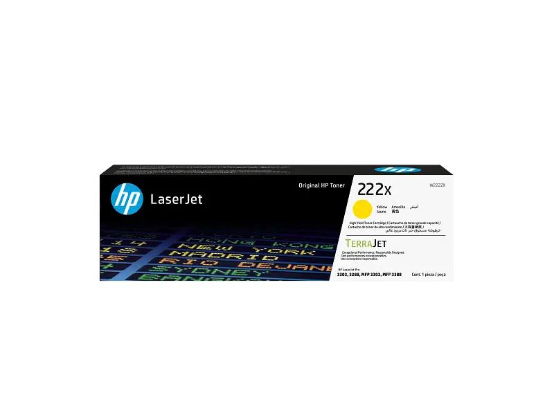 Toner HP LaserJet 222X Amarillo 