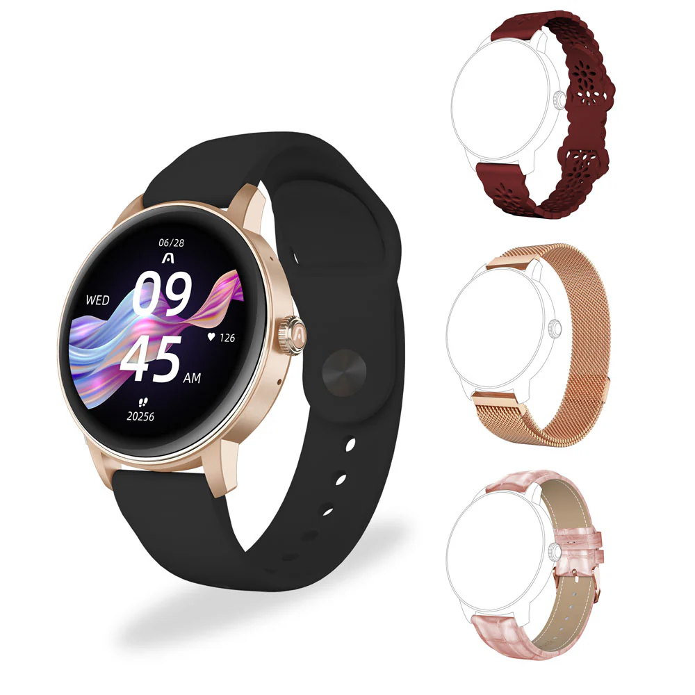 Smartwatch ARGOMTECH Inteligente SKEI C30 - Sensor biológico y Pantalla IPS 1.30"/ Rose Gold