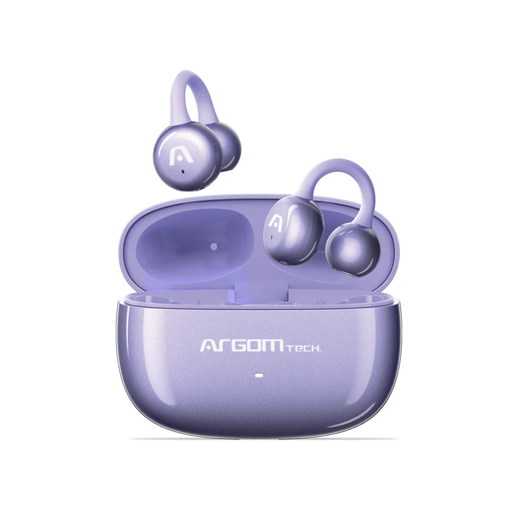 Audífono ARGOMTECH SkeipodS E40 inalámbrico Bluetooth- clip ultraligero/ Morado