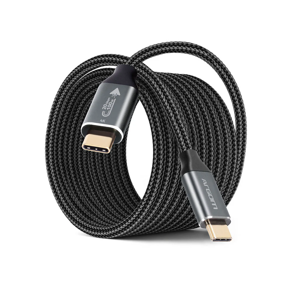 Cable ARGOMTECH Carga rápida 100W-Sincronización Dura Max USB 3.2 GEN2 4K/6 pies