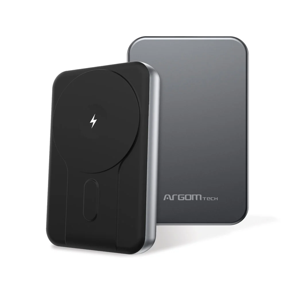 PowerBank ARGOMTECH Magnetic 10000mAh MS10 Aluminio/15W Gris