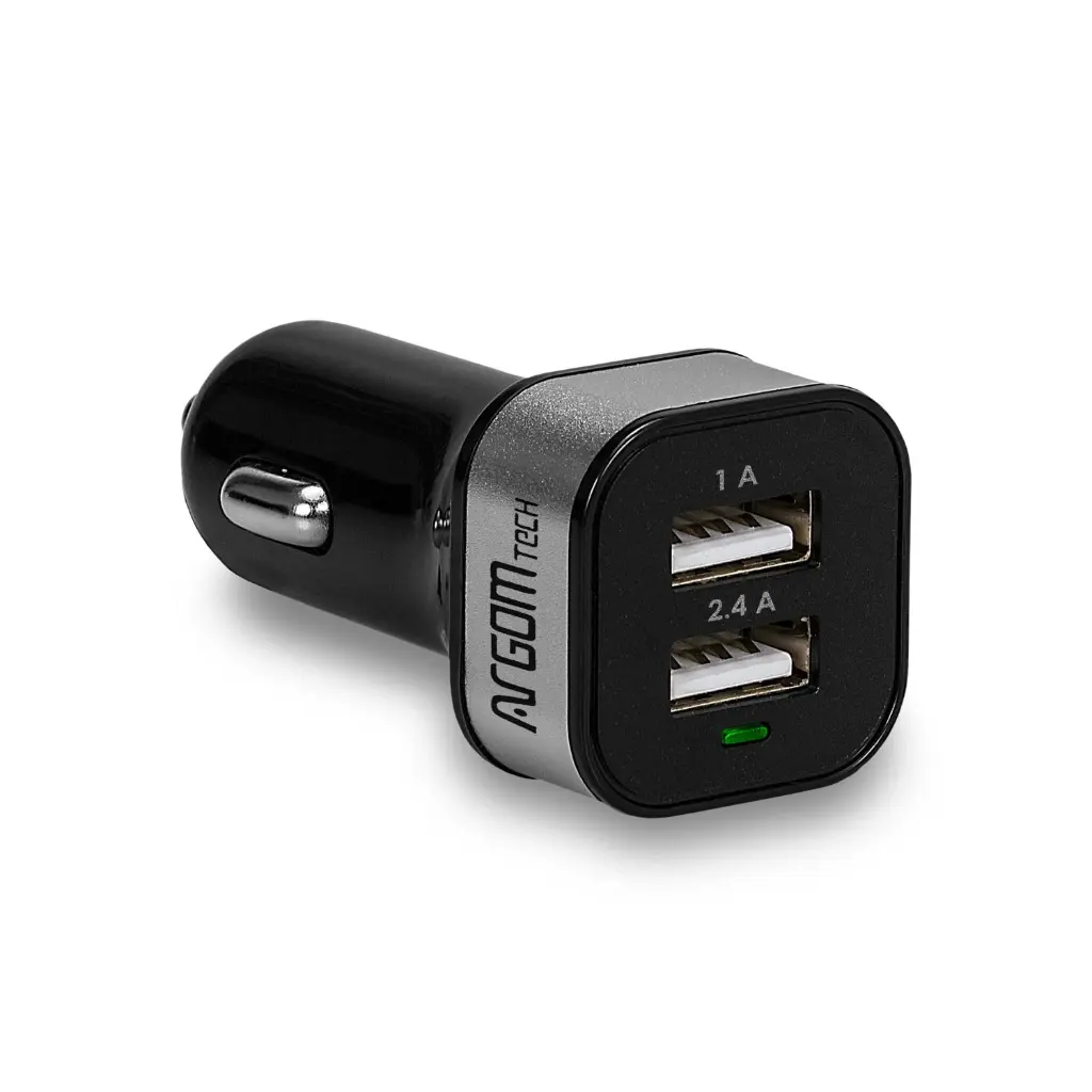 Cargador Dual USB 30W Carga Rápida 2x USB para automóvil 5V/2.4A