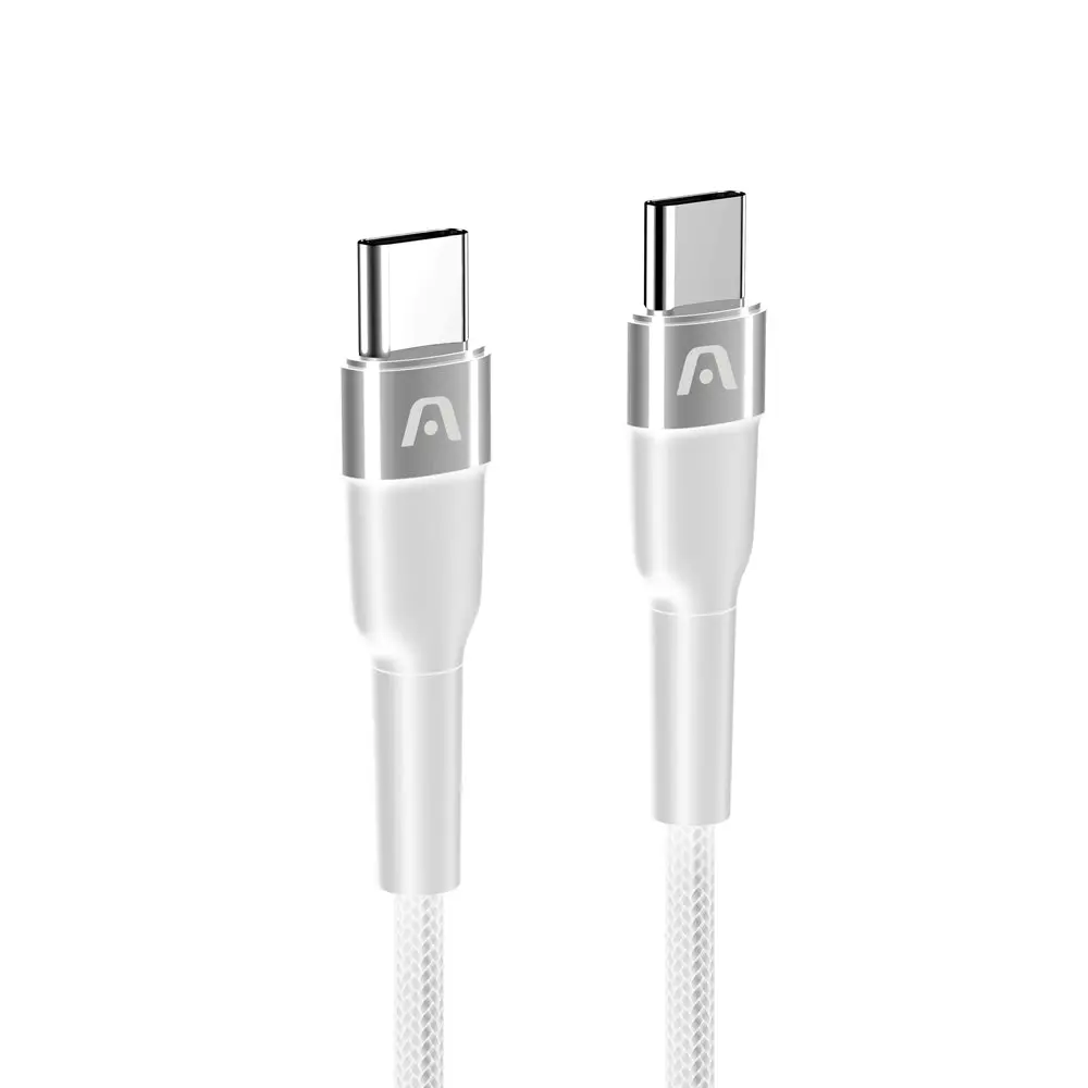 Cable ARGOMTECH Fast Charge Type-C to Type-C -65W BLANCO