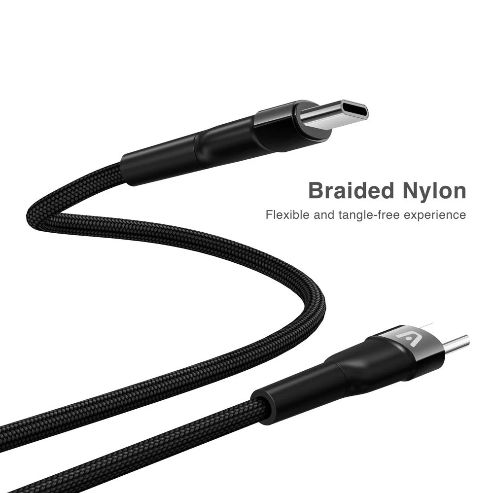 cable ARGOM fast charge nylon Type-C to Type-C -65W Power Outpu