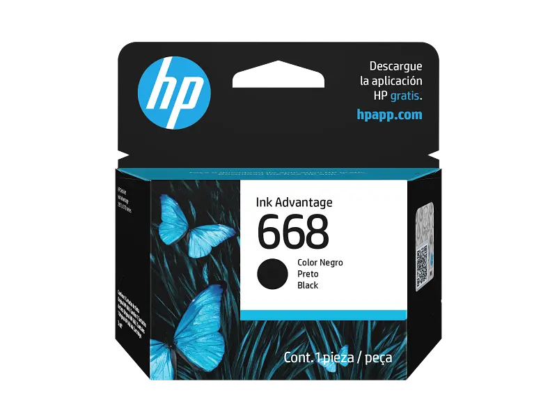 Consumible HP Advantage 668, negro