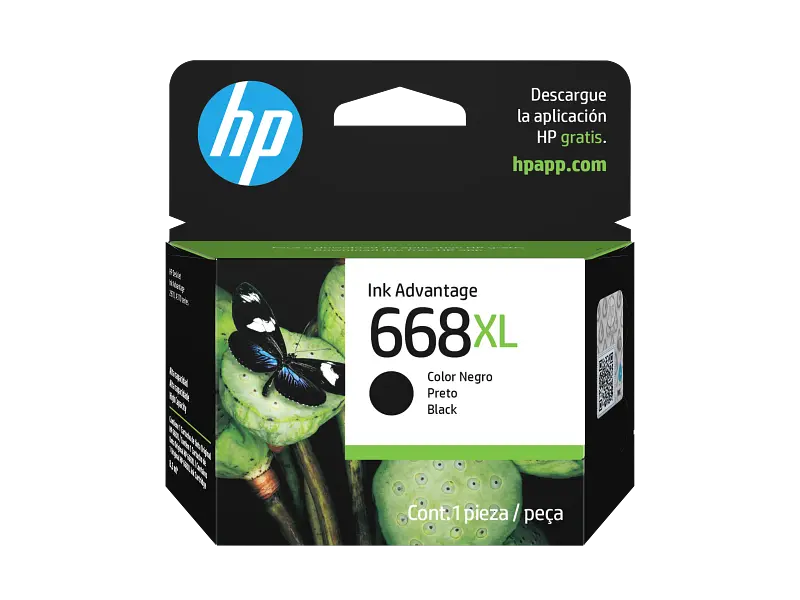 consumible HP Advantage 668XL, negro