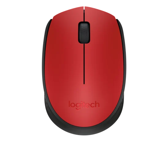 Mouse Inalámbrico LOGITECH M170 Rojo - Plug & Play (3 Botones - 1000 DPI)