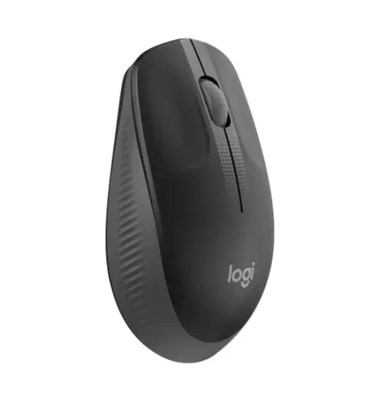 Mouse Inalámbrico LOGITECH M190 Negro - Confort Curvo (3 Botones - 1000 DPI)