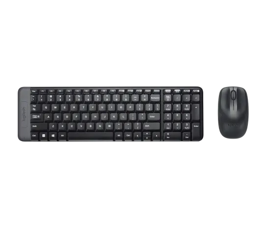 Combo Inalámbrico LOGITECH MK220 Teclado & Mouse - Black (1000 DPI)