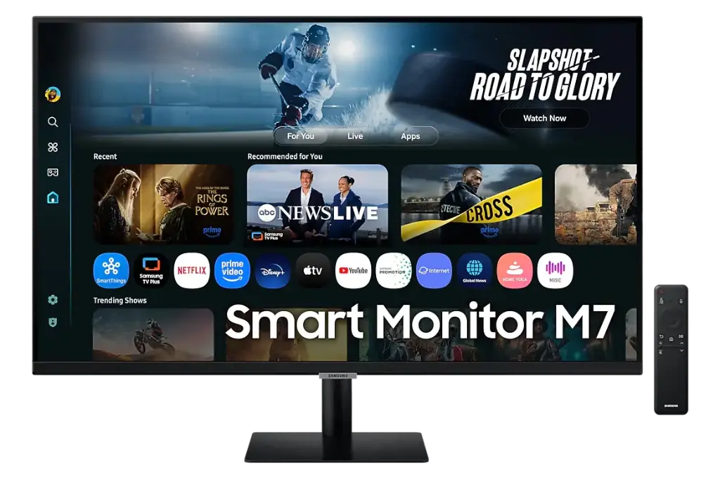 Monitor SAMSUNG  inteligente M7 M70F (negro) 4K Vision AI 32"