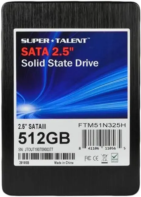 Disco Duro SUPERTALENT  Terranova DX 512GB SSD 2.5 SATA 