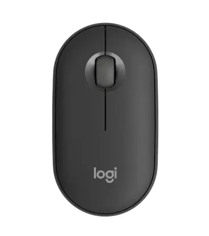 Mouse Inalámbrico LOGITECH M350 PEBBLE 2 Slim - Black (3 Botones - 1000 DPI).