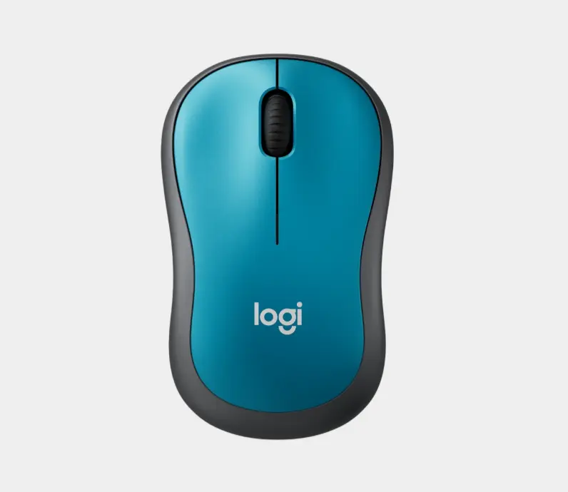 Mouse Inalámbrico LOGITECH M185 - Azul (3 Botones - 1000 DPI).