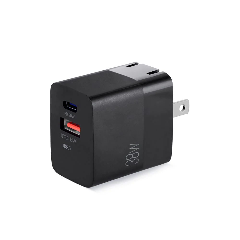 Cargador ARGOMTECH Volta P4 38W Pro PD Tipo-C + USB plegable