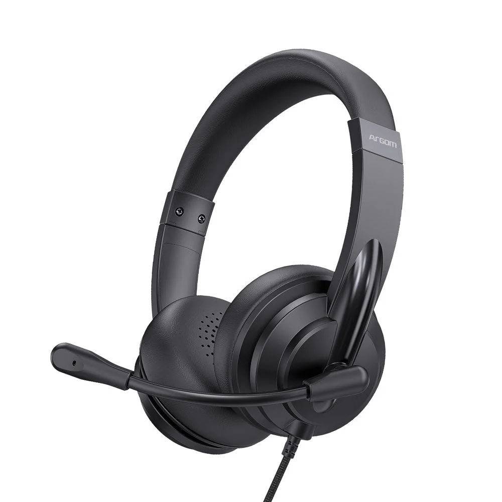 Audifonos ARGOMTECH empresariales con cable WorkPro 260 y micrófono con cancelación de ruido