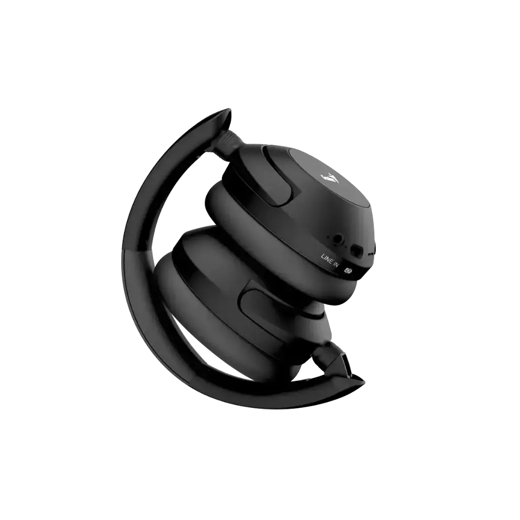 Audífono - Micrófono GENIUS HS-810BT/ 3.5mm/ plegable/ BT 5.3/ USB C / Negro 