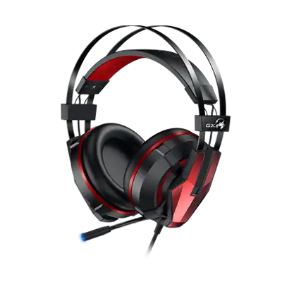 Audifono - Microfono Gaming GENIUS HS-G710v / 7.1 efecto sonido/ Vibration/ Omni direccional / USB / Negro-Rojo