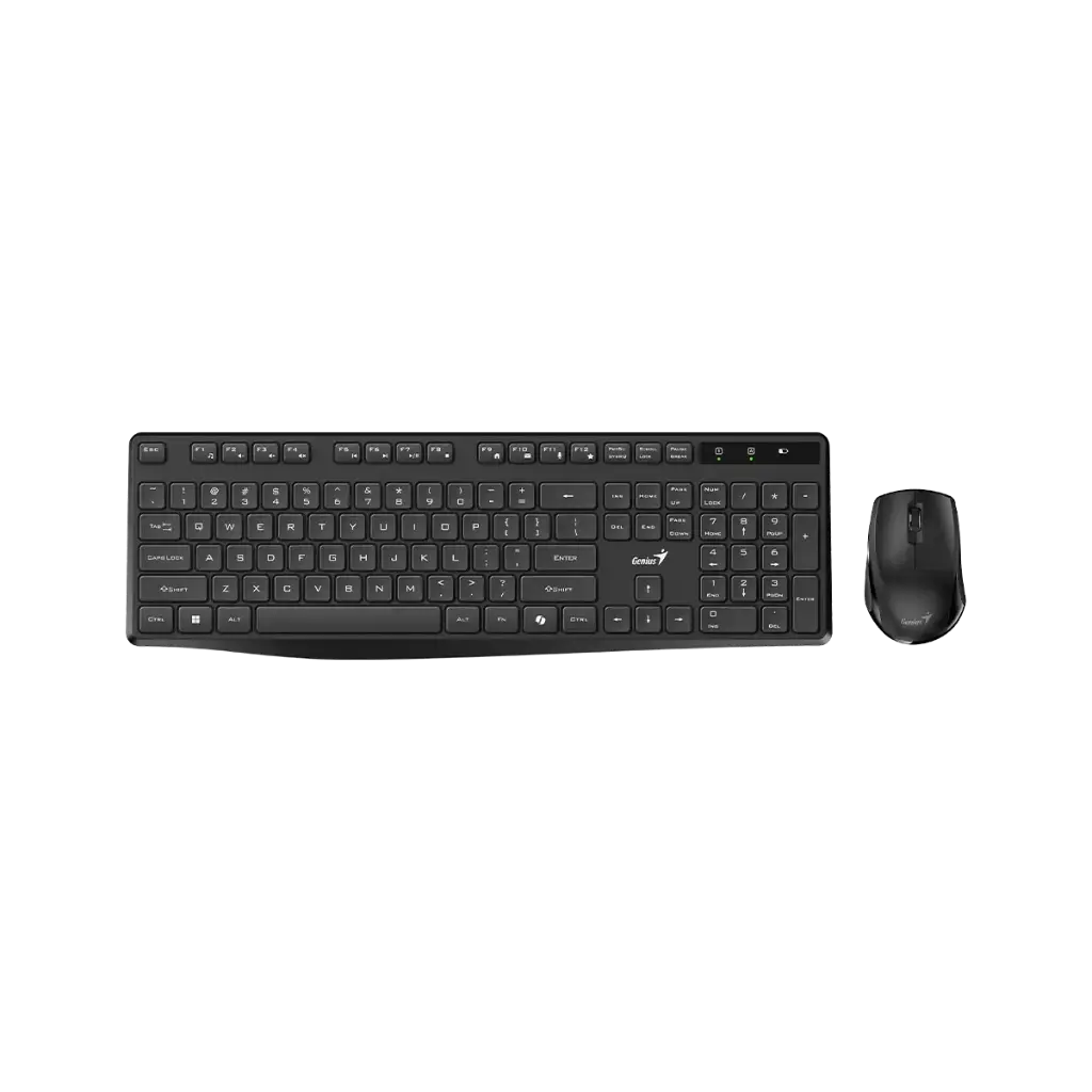 Combo Inalambrico Teclado & Mouse GENIUS Km-8206S / 1200dpi / 3 botones/ Español / Negro