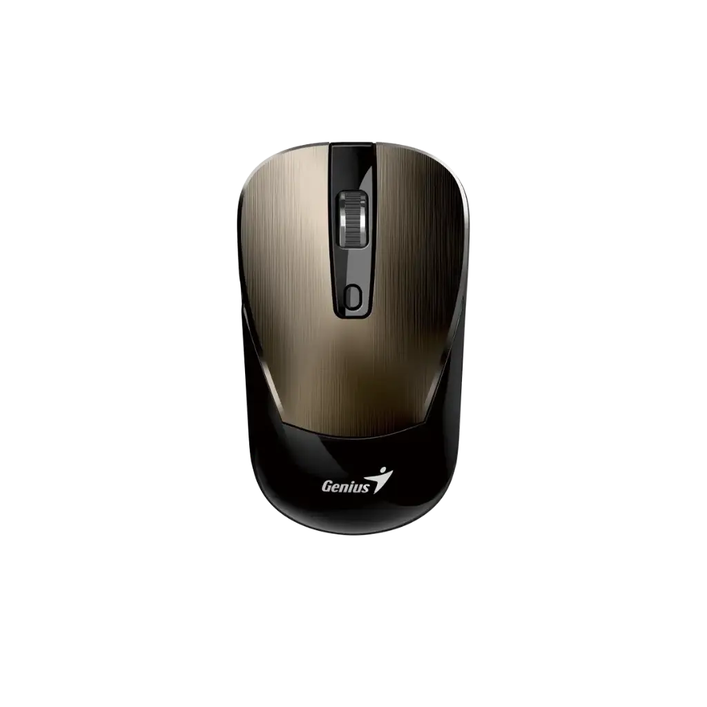 Mouse Inalámbrico GENIUS NX-7125/ 1200dpi/ 4 botones/ Tecla de activacion Copilot Ai/ USB / Marrón