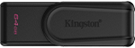 Memoria USB KINGSTON DTXS/64GB, 64GB, USB-A 3.0, Negro