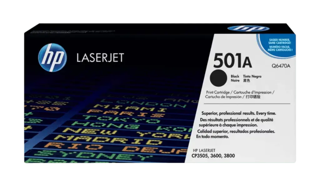 Toner Hp 501A Negro