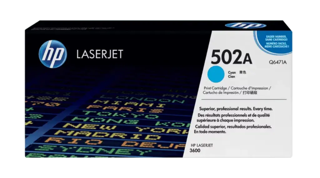 Toner HP 502a Azul 