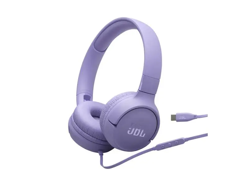 Audifonos JBL Tune 520C Morado (Cable USB-C)
