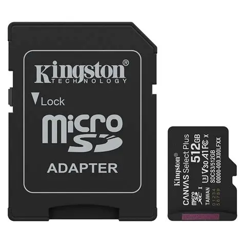 Micro SD KINGSTON 512GB Canvas Select Plus